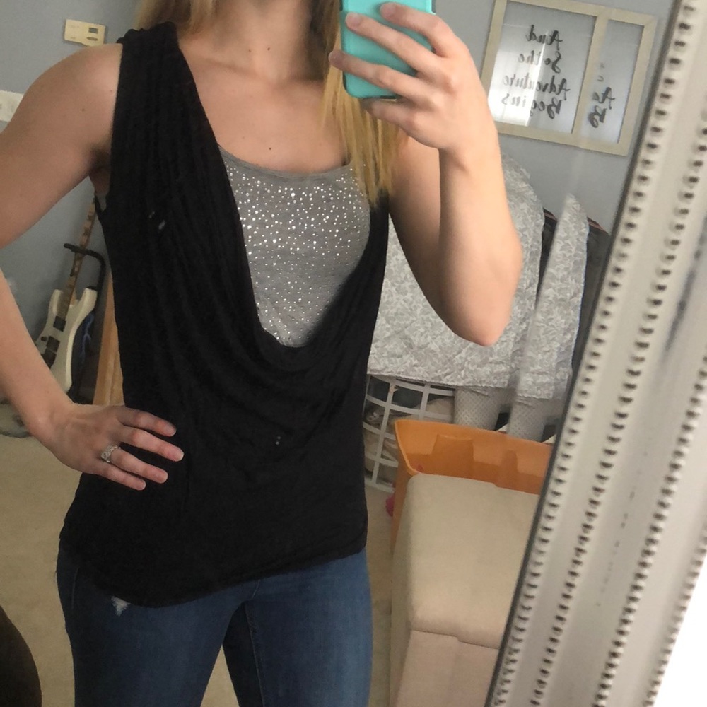 Drape Front Tank Top